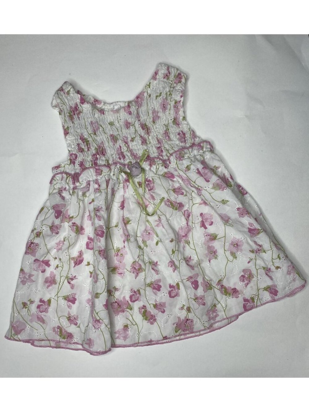 Little Bitty 24 Month Pink Floral Unlined Sundress